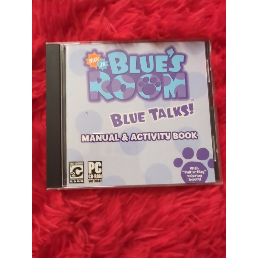 Nick Jr Blues Room Blue Talks PC CD ROM Game 2004 Complete Case Manual Disc